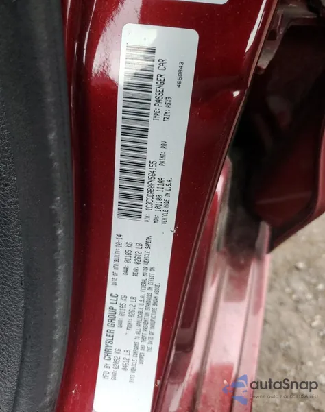 2015 Chrysler 200 Limited z USA, uszkodzony, nr VIN 1C3CCCAB0FN564155